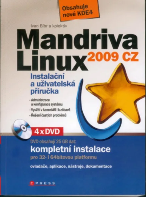 Tituln&aacute; strana pr&iacute;ručky "Mandriva Linux 2009 CZ"